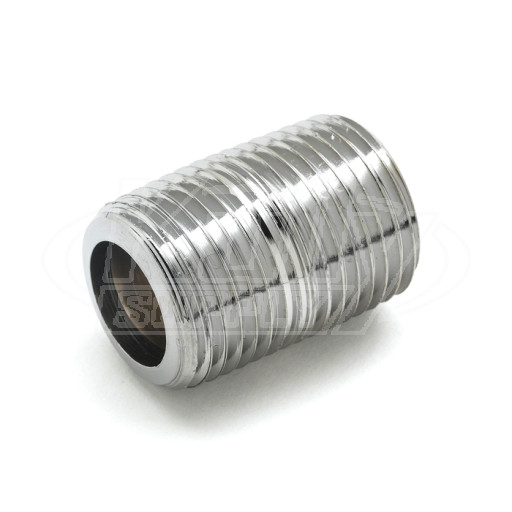 T&S Brass 002534-25 1/2" NPT Close Nipple (Plated)
