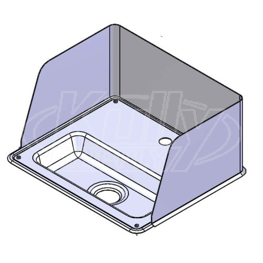 T&S Brass 010124-45 Drip Pan Assembly W/ Splash Guard