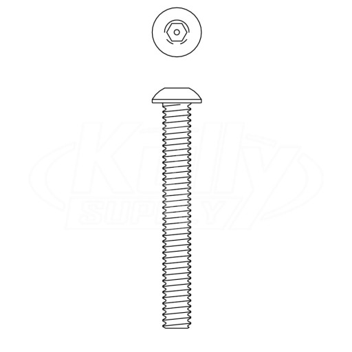 Acorn 0112-004-000 1/4-20 X 2" Button Head Hex W/Center Reject Stainless Steel Screw (10 Pack)