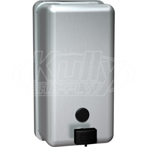ASI 0347 Horizontal Liquid Soap Dispenser, Surface Mounted