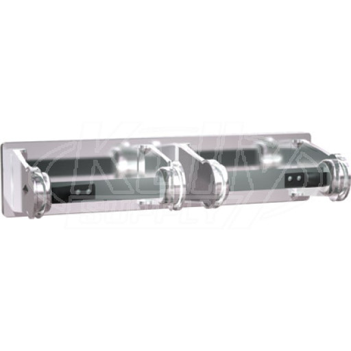 ASI 0715 Surface Mounted Double Toilet Paper Holder, Chrome-Plated