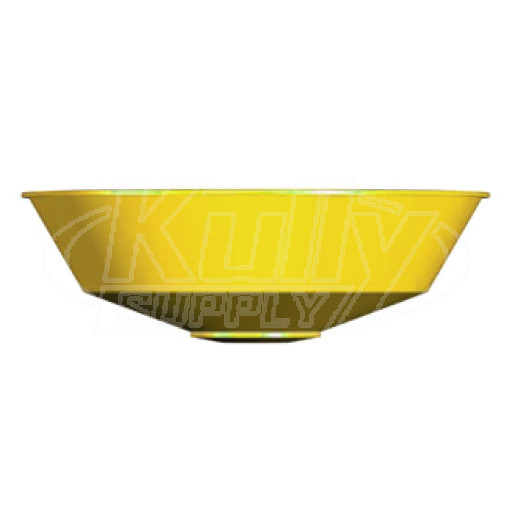Guardian 100-009YEL-R Plastic Eyewash Receptor Yellow