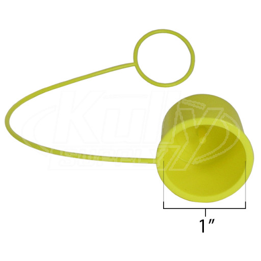 Bradley 107-371 Plastic Eyewash Dust Cover Yellow
