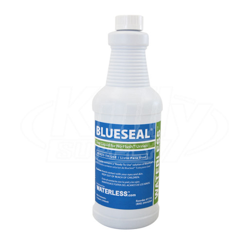 Waterless1114 BlueSeal Trap Liquid, 1 Quart Bottle