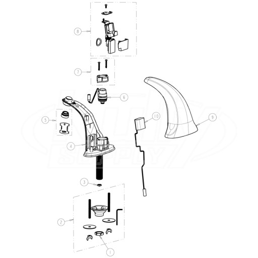 Chicago 116.706.21.1 E-Tronic 40 Sensor Faucet Parts Breakdown