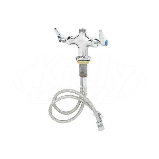 T&S Brass B-0200-LN Double Pantry Swivel Base Faucet