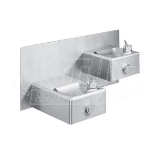 Oasis MSSLEM NON-REFRIGERATED Sensor-Operated (lower unit only) In-Wall Dual Drinking Fountain