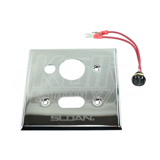 Sloan EL-566-A Cover Plate w/OR Opening & Push Button