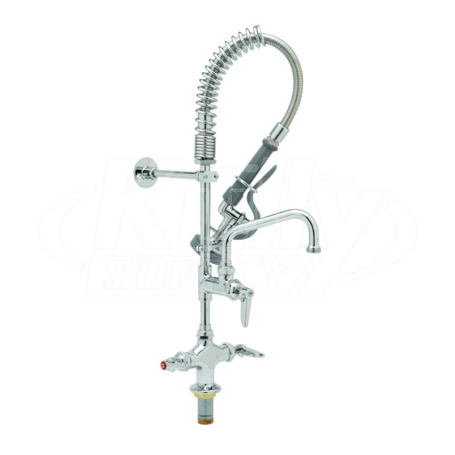 T&S Brass MPZ-2DLN-06 Single Hole Mini Pre-Rinse Unit With 6" Swing Nozzle