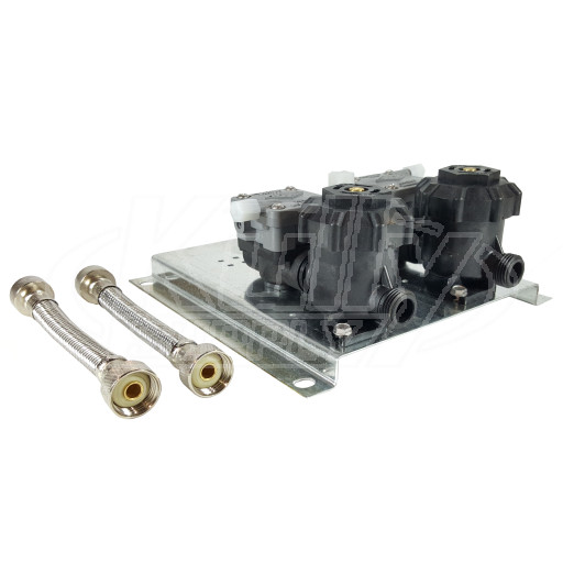Acorn 2590-055-001 Hot & Cold Plastic Non-Metering 2.5 Gpm Valve Assembly W/Plate
