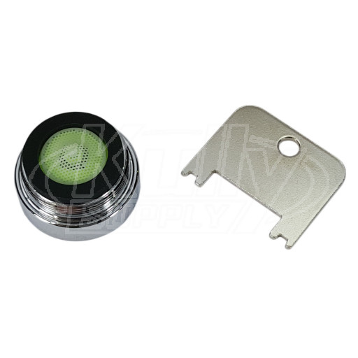 Symmons LN-100 Chrome 0.5GPM Vandal Resistant Male Aerator with Removal Tool
