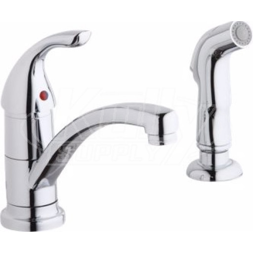 Elkay LK1501CR Kitchen Faucet w/ Spray- Chrome Plated