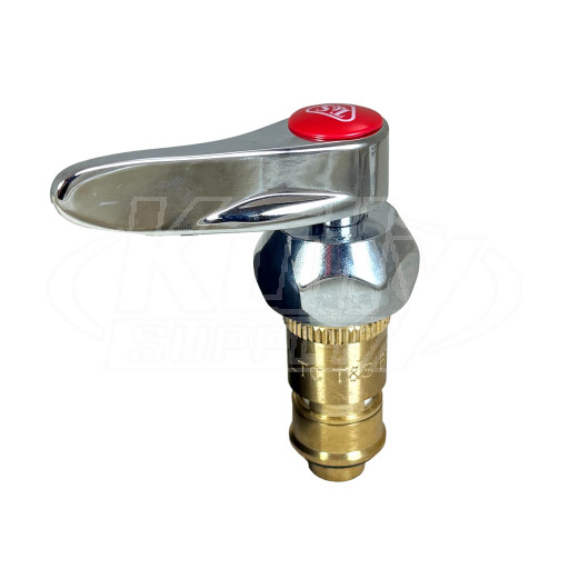 T&S Brass 019640-25 Cerama Cartridge, LTC w/ Check Valve, Bonnet, Lever Handle, Screw & Index (Red)