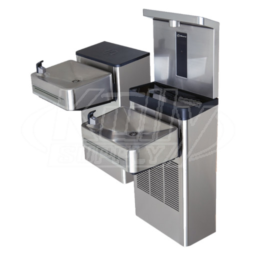 Haws 1212S Dual Drinking Fountain with Bottle Filler