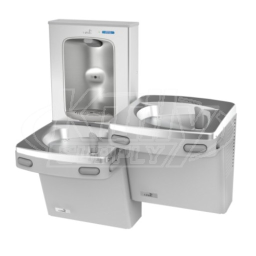 Oasis PG8EBFSL Stainless Steel Dual Drinking Fountain with Bottle Filler