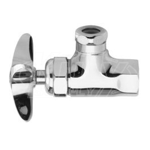 Fisher 1790-1 Polished Chrome Angle Stop 1/2"M x 1/2"F