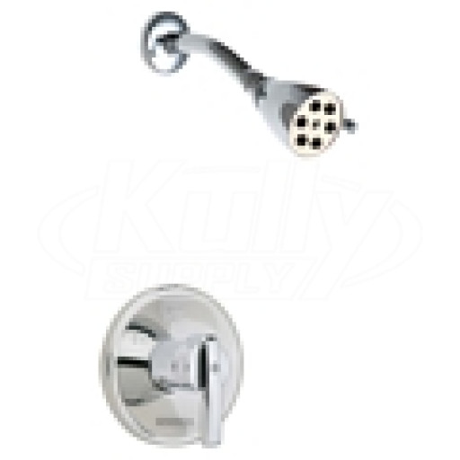 Chicago 1902-TK600CP Shower Valve Trim Kit w/ 600-A Showerhead