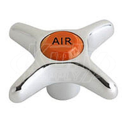 Chicago 204-AIRJKCP 2-1/2" Metal Cross Handle w/ Air Index Button