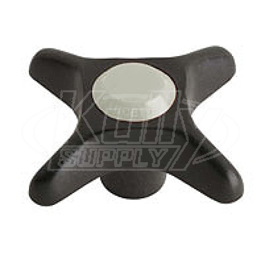 Chicago 205-PLJKNF 2-1/2" Plastic Cross Handle w/ Plain Index Button