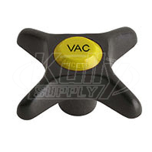 Chicago 205-VACJKNF 2-1/2" Plastic Cross Handle w/ Vacuum Index Button (Discontinued)