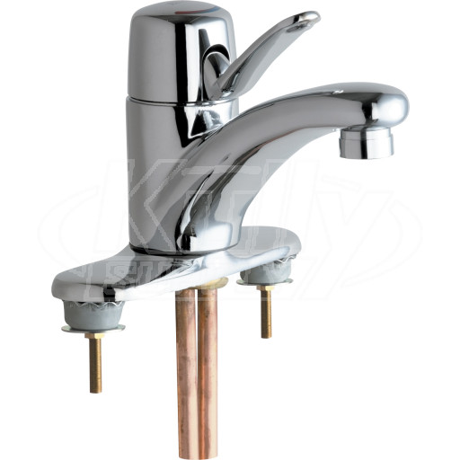 Chicago 2200-4E2805ABCP Single Lever Hot and Cold Water Mixing Sink Faucet