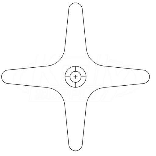 Acorn 2290-001-199 Flo-Cloz Hot Cross Handle Only