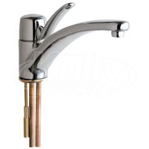 Chicago 2300-E2805ABCP Single Lever Hot and Cold Water Mixing Sink Faucet