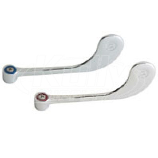 Chicago 319-PRJKCP 6" Elbow Blade Handles w/ Hot & Cold Index Buttons