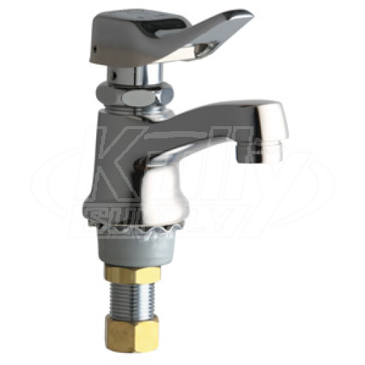 Chicago 333-336HOTABCP Single Supply Metering Sink Faucet