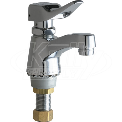 Chicago 333-336PSHVPAABCP Single Supply Metering Sink Faucet