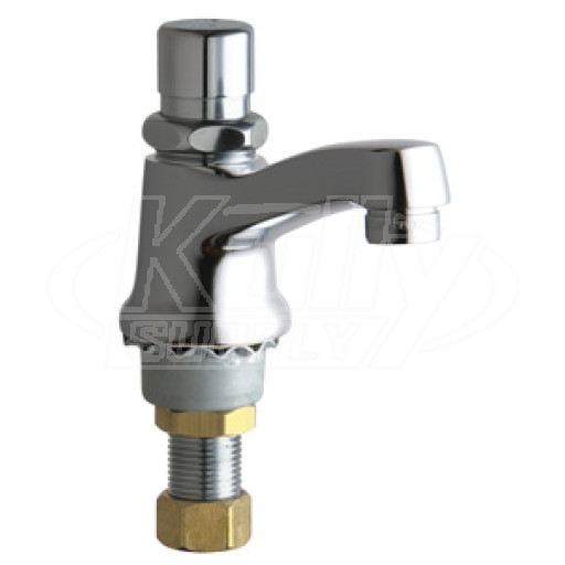 Chicago 333-E12VPPSHABCP Single Supply Metering Sink Faucet