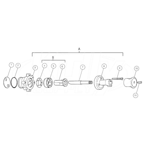 Bradley Bradtrol Shower Valve For Column Showers Parts Breakdown