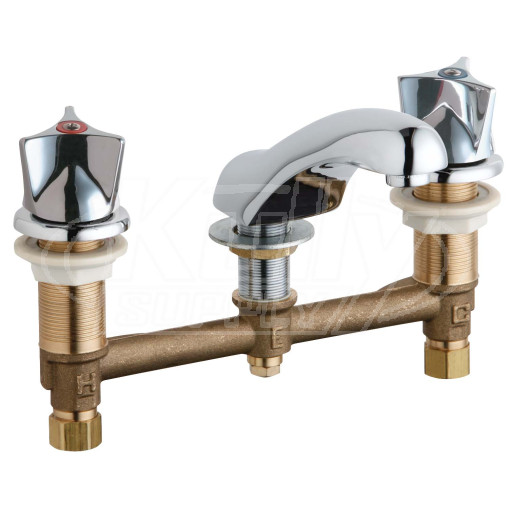 Chicago 404-950XKABCP Concealed Hot and Cold Water Sink Faucet