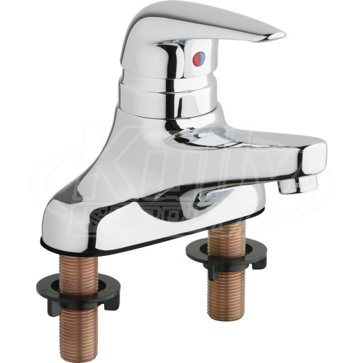 Chicago 420-ABCP Single Lever Hot and Cold Water Mixing Sink Faucet