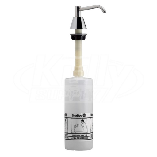 Bradley 6324-680000 32 oz. Lavatory Mounted Soap Dispenser with 4" Spout