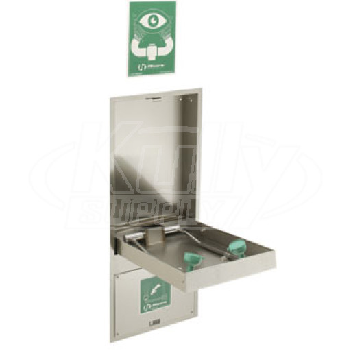 Haws 7656WC Recessed Pull Down-Activated Barrier-Free Eye/Face Wash (Discontinued)
