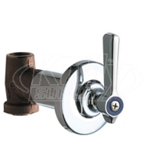 Chicago 770-369COLDABCP Cold Water Concealed Straight Valve
