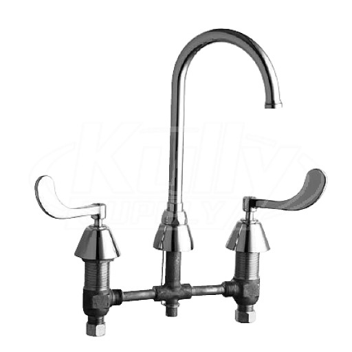 Chicago 786-GN2FCABCP E-Cast Concealed Kitchen Sink Faucet