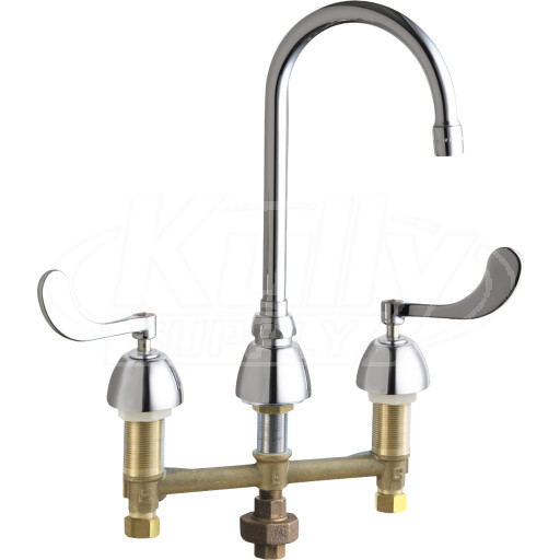 Chicago 786-TWGN2AE3ABCP Concealed Hot and Cold Water Sink Faucet with Third Water Inlet
