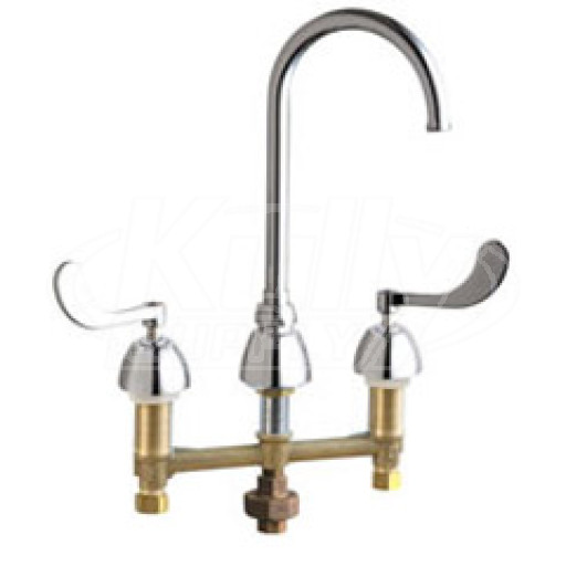Chicago 786-TWGN2AFCABCP Concealed Hot and Cold Water Sink Faucet with Third Water Inlet