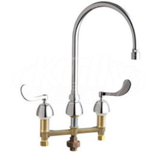 Chicago 786-TWGN8AE29VXKAB Concealed Hot and Cold Water Sink Faucet with Third Water Inlet