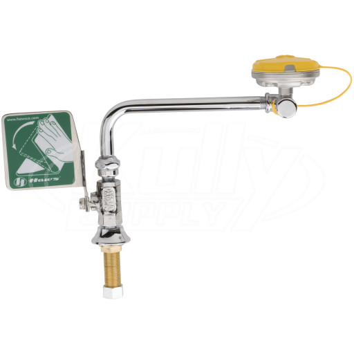 Chicago 8004-LHNF Deck Mounted Left Hand Eye/Face Wash with Push Paddle Handle