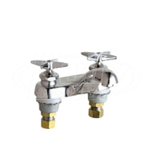 Chicago 802-633ABCP Hot and Cold Water Metering Sink Faucet