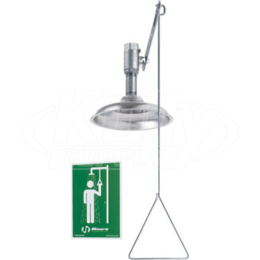 Haws 8133V Vertical-Mounted Stainless Steel Drench Shower (Discontinued)