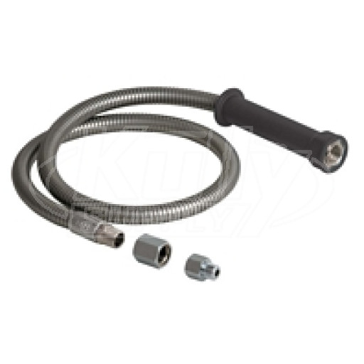 Chicago 83-44ABNF 44" Stainless Steel Hose/Handle Assembly 