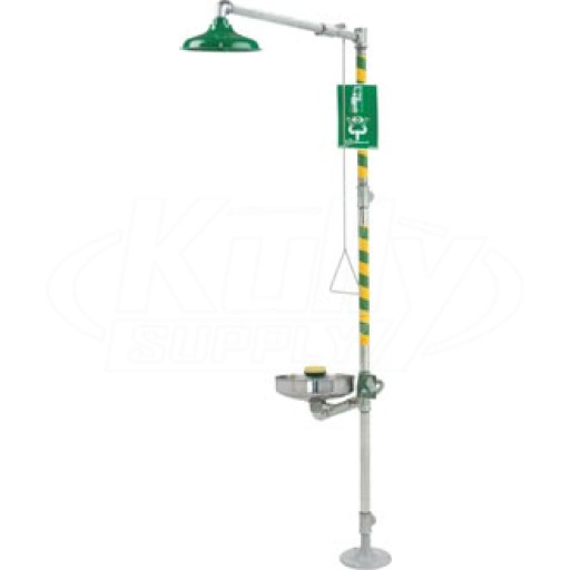 Haws 8309WC AXION MSR Barrier-Free Combination Drench Shower & Eye/Face Wash