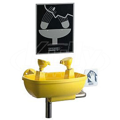 Chicago 9008-NF Wall-Mounted Eye/Face Wash (Discontinued)