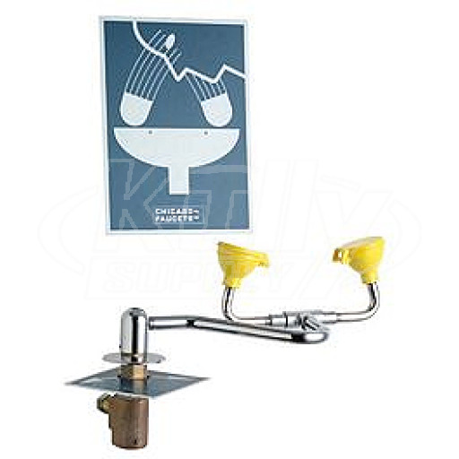 Chicago 9011-NF Swing Forward Deck-Mounted Eye/Face Wash (Discontinued)