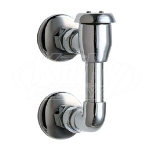 Chicago 892-WXFABCP Wall Mounted Concealed Piping Elevated Vacuum Breaker Assembly 2" Inlet Supply Arm with Wall Flange 