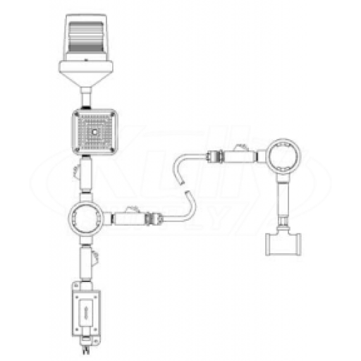 Speakman AL3-C1D2 Alarm System (Flow Switch, Light, Horn, and Shut-Off Switch)